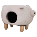 Piggy Cat Cave & Ottoman