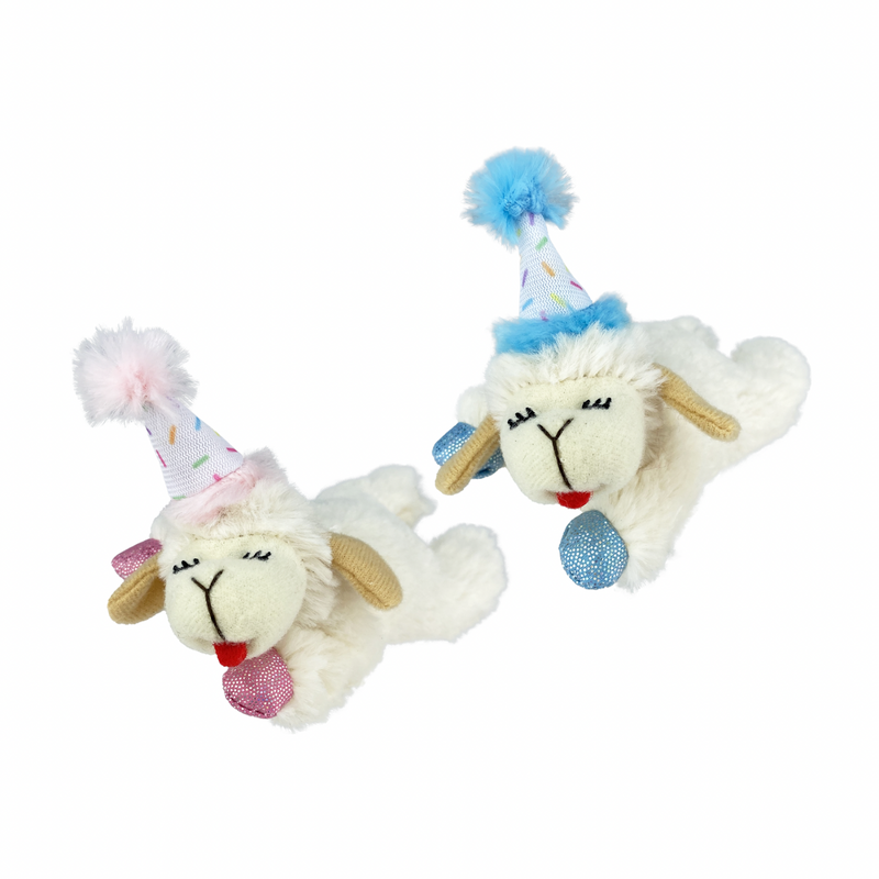 Catnip Cat Toy - 4" Lamb Chop Birthday Cat Toy - 1 pc