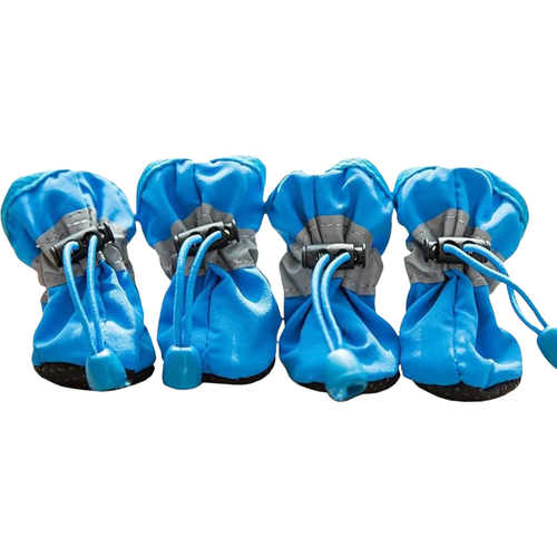 Reflective Water-Resistant Dog Boots, Set of 4