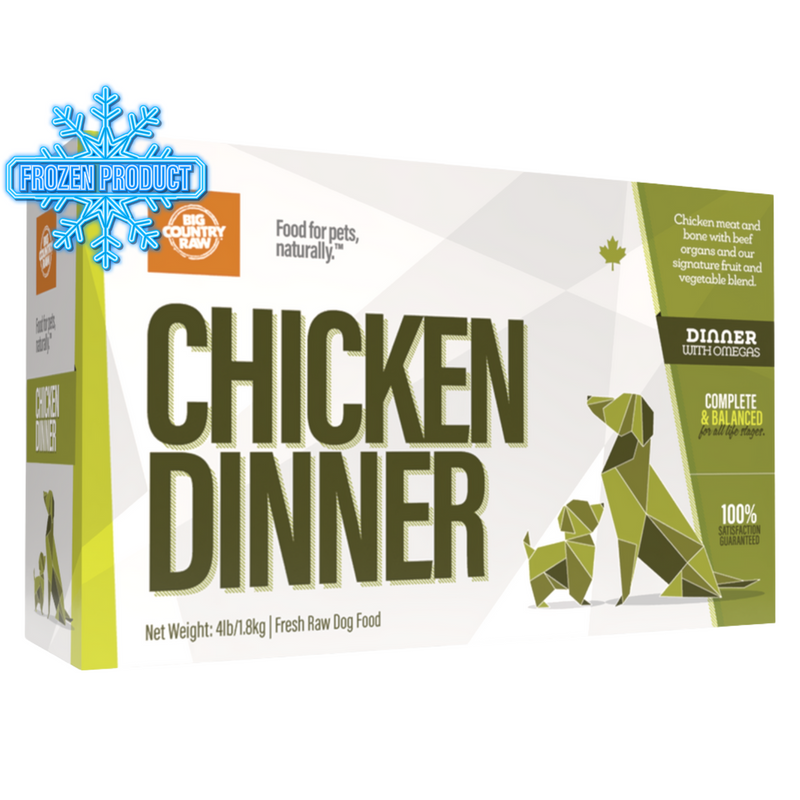 Dog Frozen Raw - DINNERS - Chicken Dinner Carton