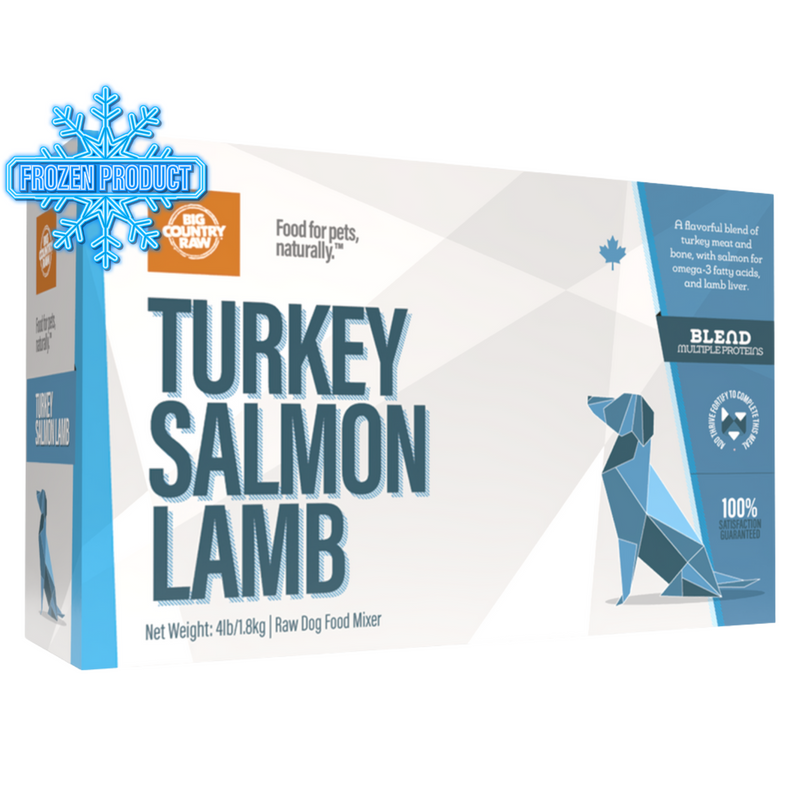 Frozen Raw Food - SIGNATURE BLEND - Turkey Salmon Lamb Carton