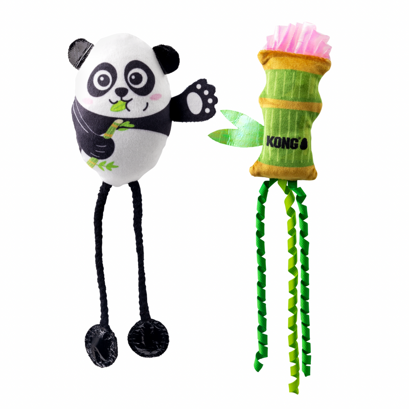 Catnip Cat Toy - SCRATTLES - Panda - 2 pk