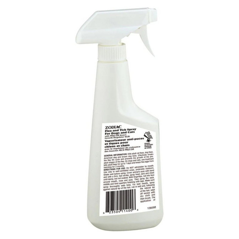 Flea & Tick Spray For Dogs & Cats - with PRECOR® Insect Growth Regulator (IGR)