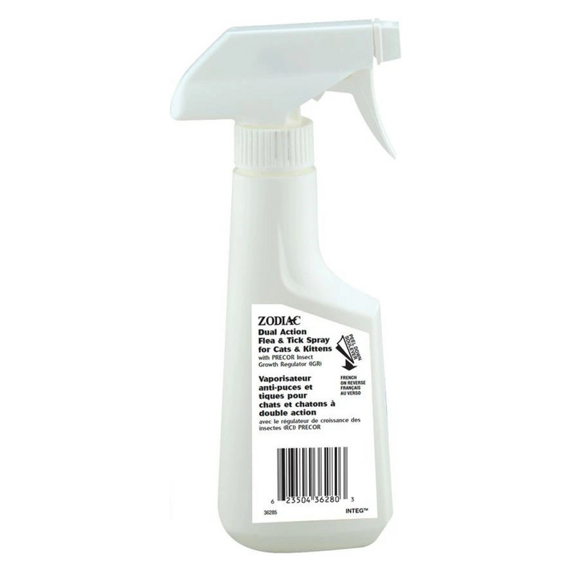 DUAL ACTION Flea & Tick Spray For Cat & Kitten - with PRECOR® Insect Growth Regulator (IGR)