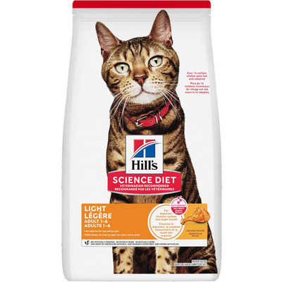 *(Please Use By 2026-10-31)* Dry Cat Food - Light, Adult 1-6, Chicken Recipe - 16 Lb
