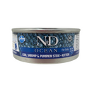 幼猫罐头 - N & D - 海洋 - 鳕鱼大虾炖南瓜