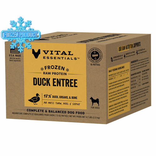 Dog Frozen Raw Patty - Duck Entree