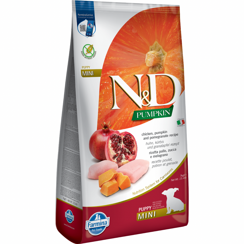 Dry Dog Food - N & D - PUMPKIN - Chicken & Pomegranate - Puppy Mini