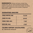 Freeze Dried Cat Food - Chicken Entree - Soft Nibs - 12 oz