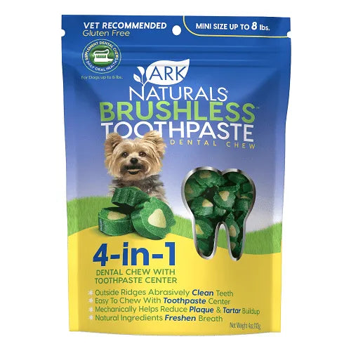 *(Best By 2024-11-30)* Dog Dental Chew - Mini Brushless Toothpaste - for dogs up to 8 lbs - 4 oz