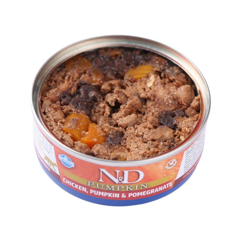 Nourriture pour chats en conserve - N&D - Pumpkin - poulet, citrouille et grenade - adulte - 2,5 oz