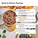 Aliments pour chiens cuits - Vital - Recette de bœuf sans céréales et de bison