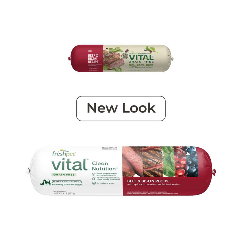 Aliments pour chiens cuits - Vital - Recette de bœuf sans céréales et de bison