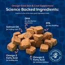 Dog & Cat Supplement, Omega-Gold Skin & Coat Soft Chews