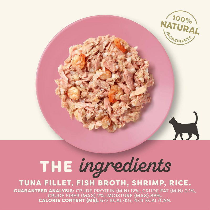 Canned Cat Treat - Tuna Fillet & Shrimp in Broth