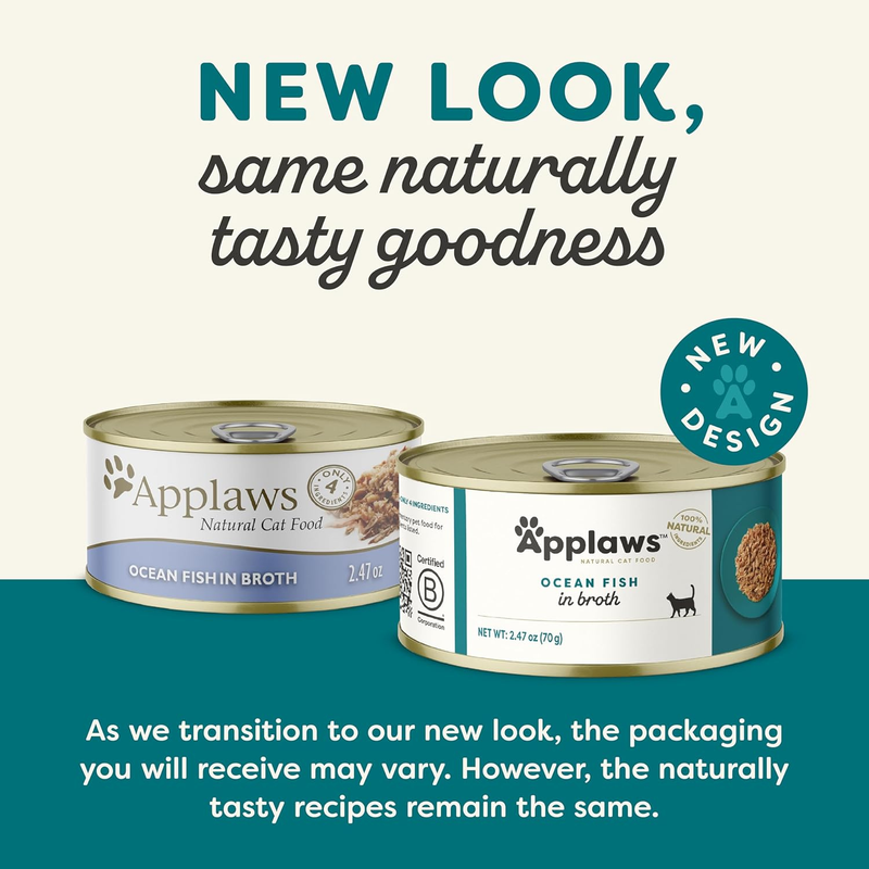 Gâterie pour chats en conserve - poisson océan dans le bouillon