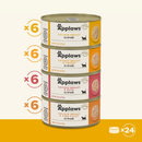 猫罐头零食 - 鸡肉什锦汤汁系列 - 2.47盎司12罐装