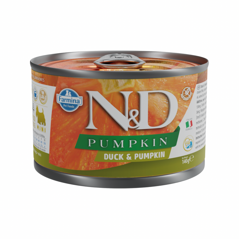 成年狗罐头 - N & D - 南瓜 - 鸭肉南瓜 - 小型犬