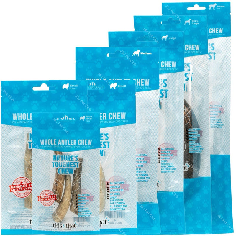 Natural Dog Chews - Whole Antler Chew