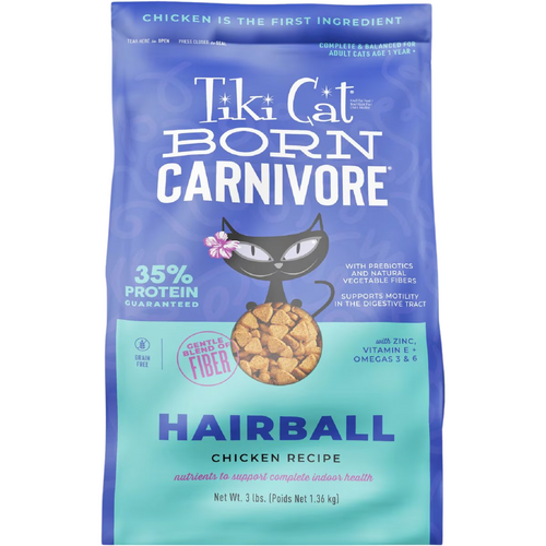 Dry Cat Food - BORN CARNIVORE - Hairball Control: Chicken Recipe