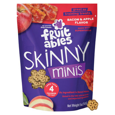 Skinny Minis - Treat de chien souple - Pomme Bacon - 5 oz