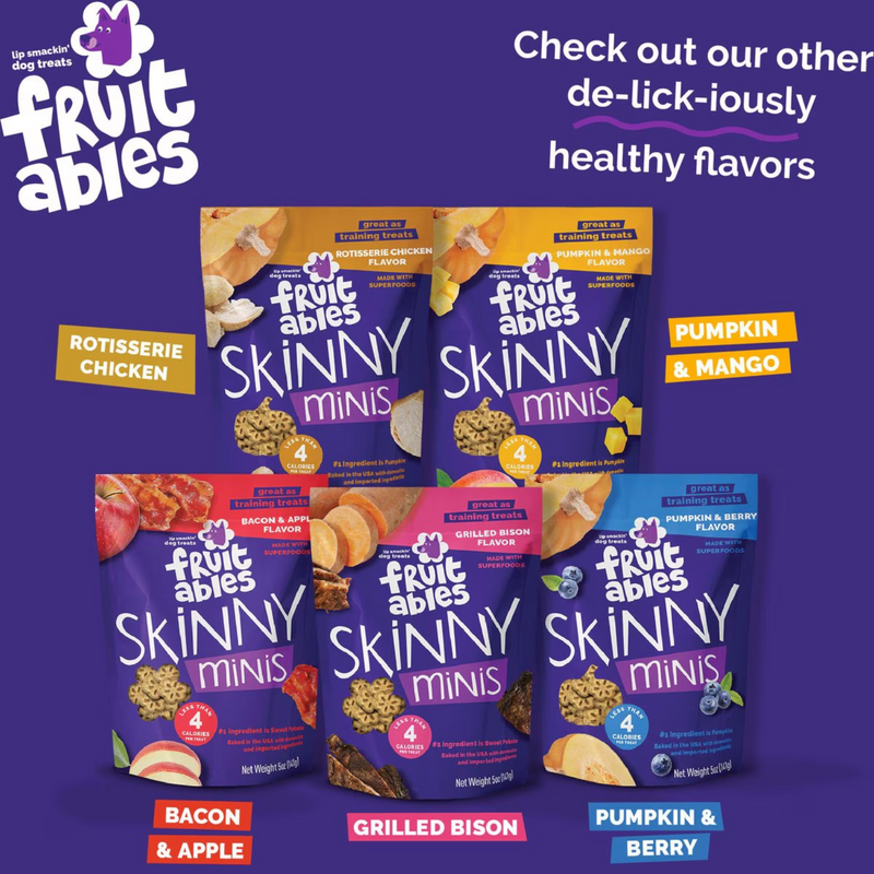 Soft & Chewy Dog Treat - Skinny Minis - Pumpkin & Berry Flavor