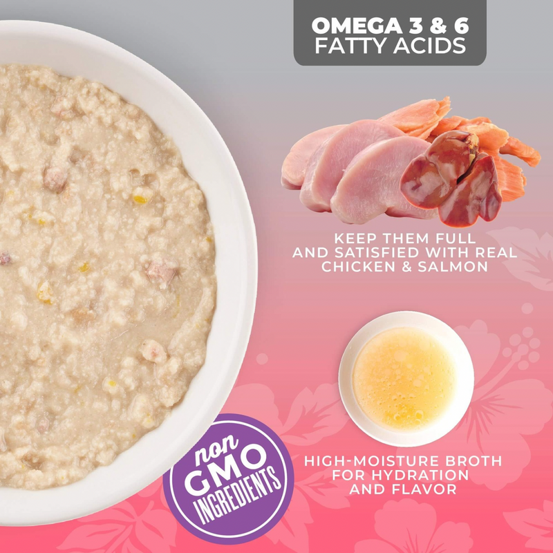 猫罐头 - SILVER慕斯系列 - 鸡肉三文鱼鸡肝配方佐汤汁