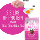 Alimentation sèche pour chats - Carnivore Baby - Kitten Santé: Poulet et œuf débondé - 2,8 lb