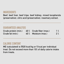Freeze Dried Dog Treat - Beef Recipe