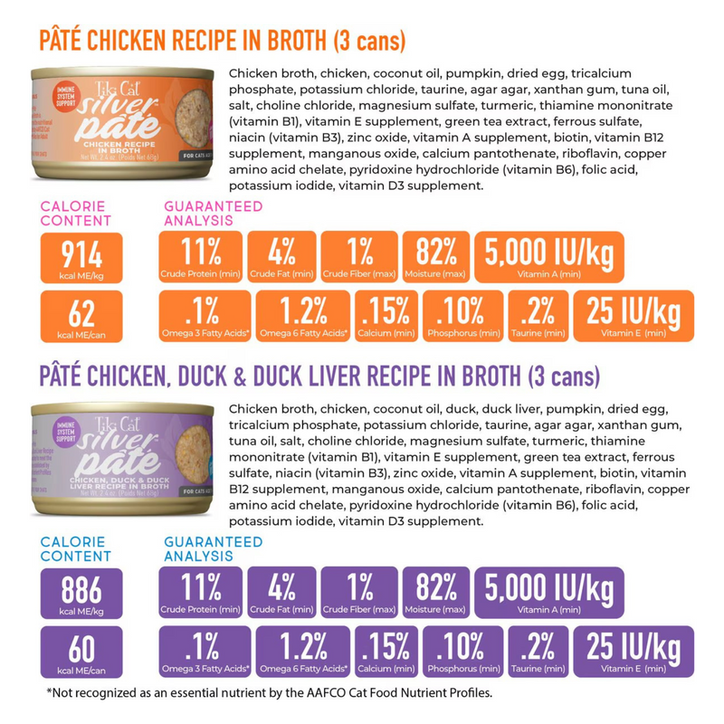 Wet Cat Food - SILVER PÂTÉ - Variety Pack