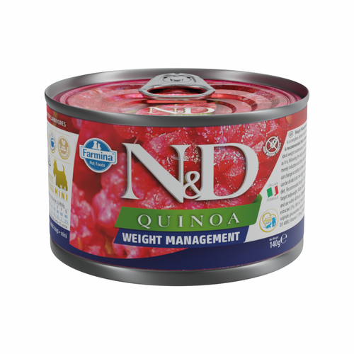 *(Please Use By 2026-09-30)* Canned Dog Food - N & D - QUINOA - Weight Management Lamb - Adult - 4.9 oz