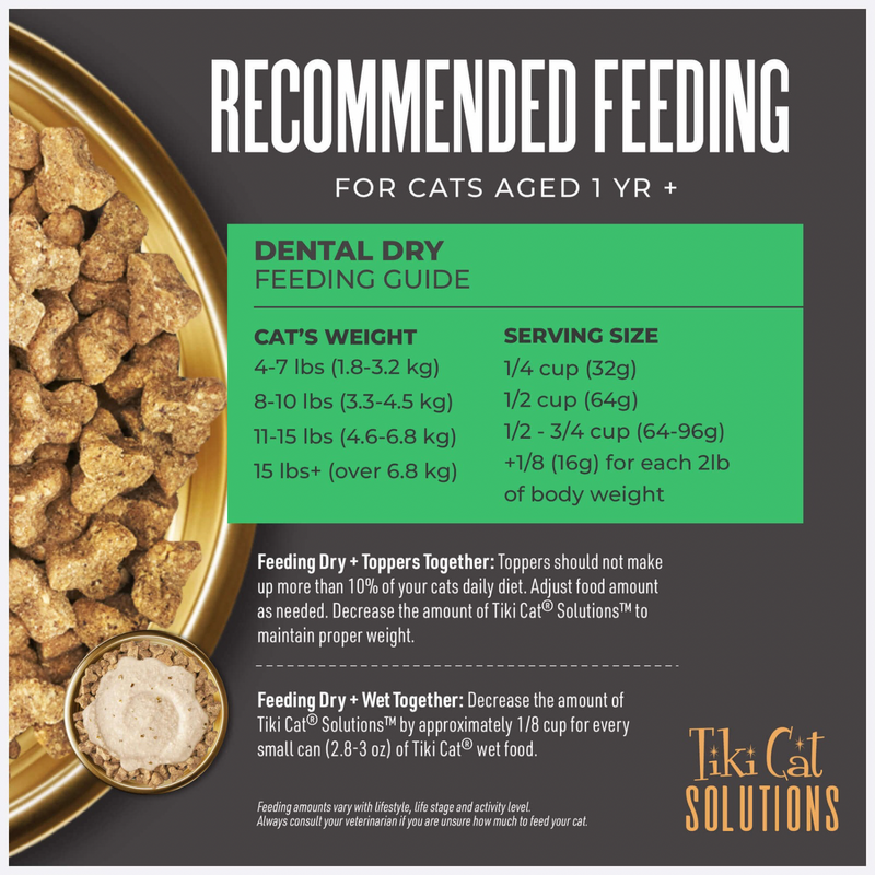 Dry Cat Food - SOLUTIONS - Dental - Chicken Recipe