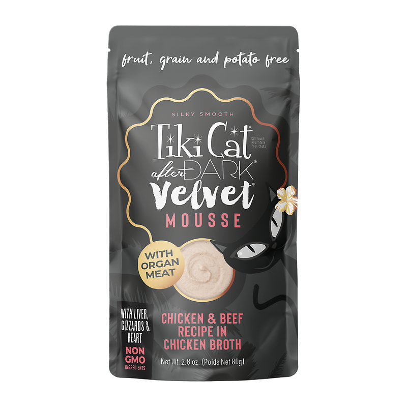 Wet Cat Food - AFTER DARK VELVET MOUSSE - Chicken & Beef Recipe