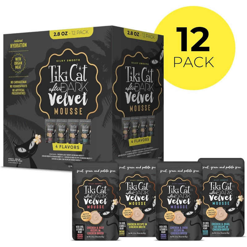 Wet Cat Food - AFTER DARK VELVET MOUSSE - Variety Pack