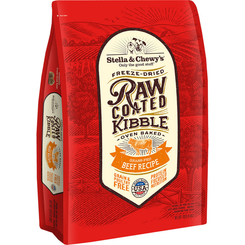 Dry Dog Food - Raw Coated - Grain Free - Beef