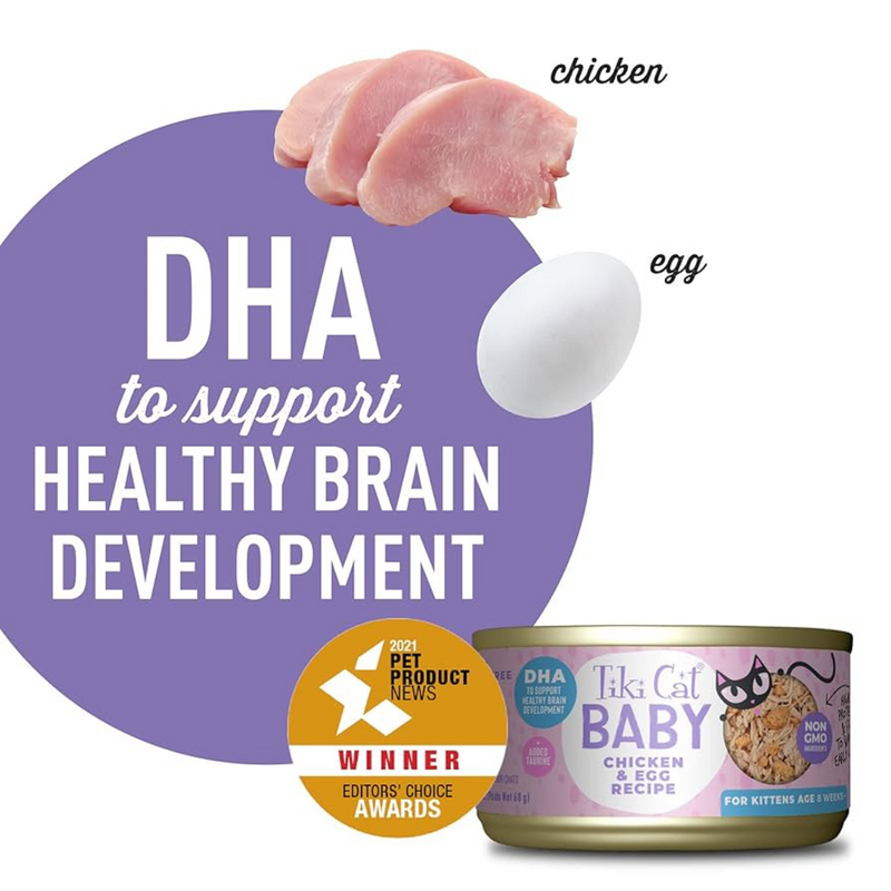 Canned Cat Food - BABY Whole Foods - Chicken & Egg - Kitten