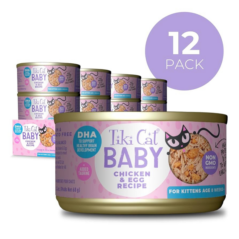 Canned Cat Food - BABY Whole Foods - Chicken & Egg - Kitten