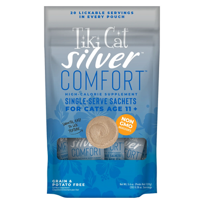 老年猫（11+）高卡营养补充剂 - SILVER COMFORT - 鸡肉鸡肝配方 - 0.28盎司12条装