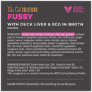 Wet Cat Food - SOLUTIONS MOUSSE - Fussy - Duck Liver & Egg Recipe in Broth - Adult