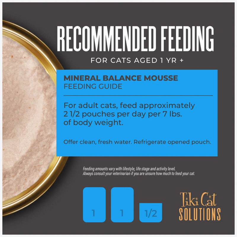 Wet Cat Food - SOLUTIONS MOUSSE - Mineral Balance - Tuna & Salmon Recipe in Broth - Adult