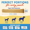 Dog Chewing Treat - YOGURT STICKS - Plain