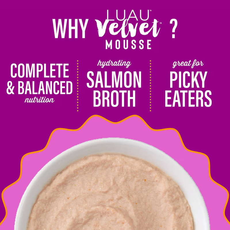 Wet Cat Food - VELVET MOUSSE - Salmon in Broth