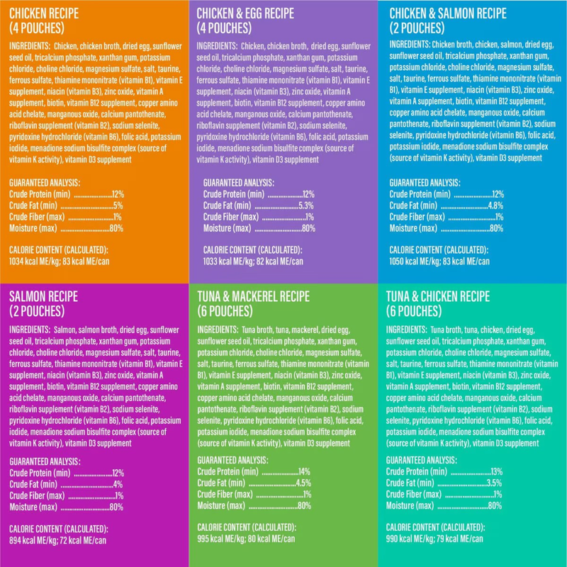 Wet Cat Food - VELVET MOUSSE - Mega Pack