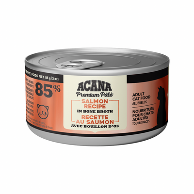 Canned Cat Food - Premium Pâté - Salmon Recipe - Adult