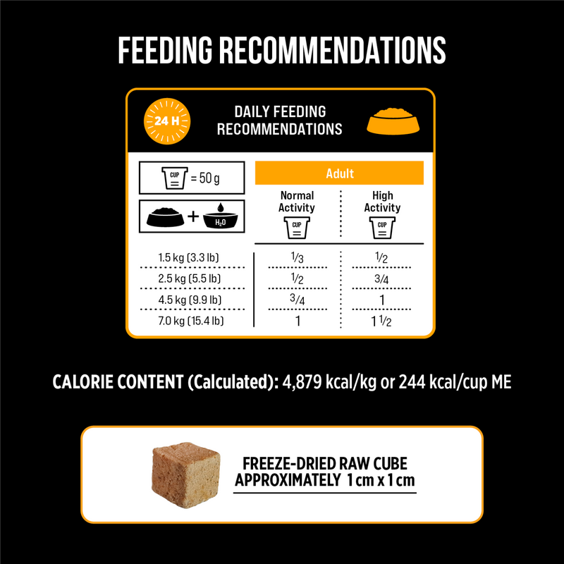 Freeze Dried Cat Food - SUBZERO - Chicken & Sweet Potato Recipe