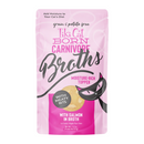 *(Please Use By 2026-11-26)* Wet Cat Food Topper - BORN CARNIVORE - Salmon in Broth - 1.3 oz pouch