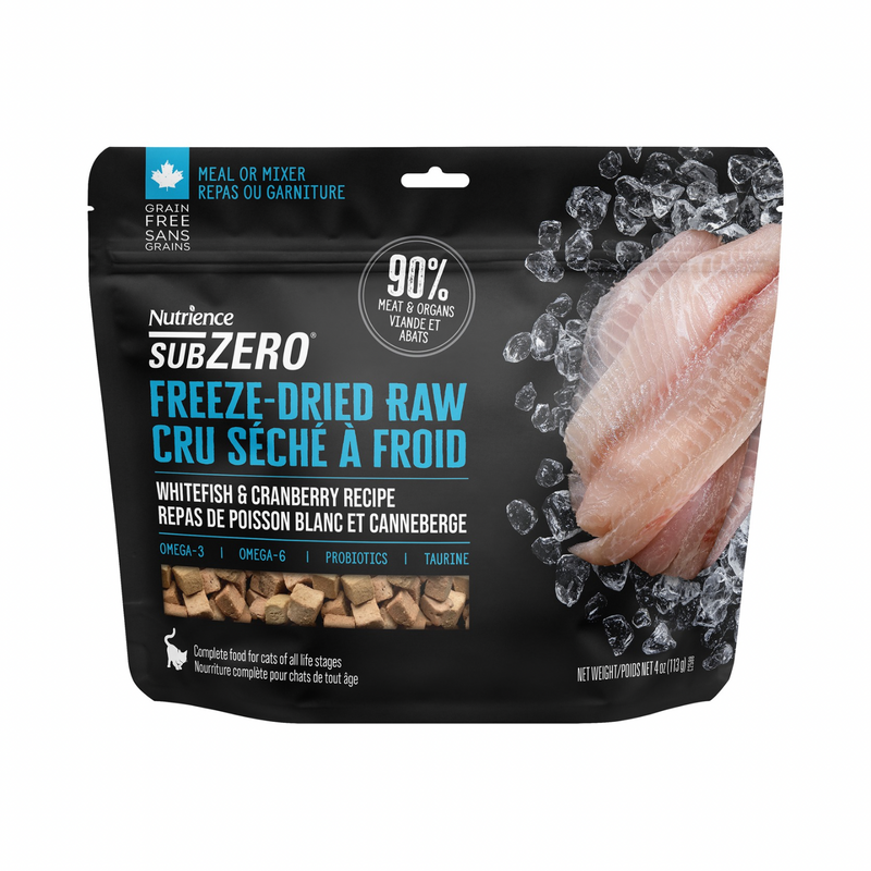 Freeze Dried Cat Food - SUBZERO - Whitefish & Cranberry Recipe
