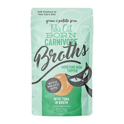 Topper de nourriture pour chats - Brouillons - Thon dans le bouillon - 1,3 oz pochette