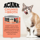 Canned Cat Food - Chunks in Broth -  Salmon & Chicken - Adult