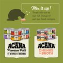 Canned Cat Food - Chunks in Broth -  Salmon & Chicken - Adult